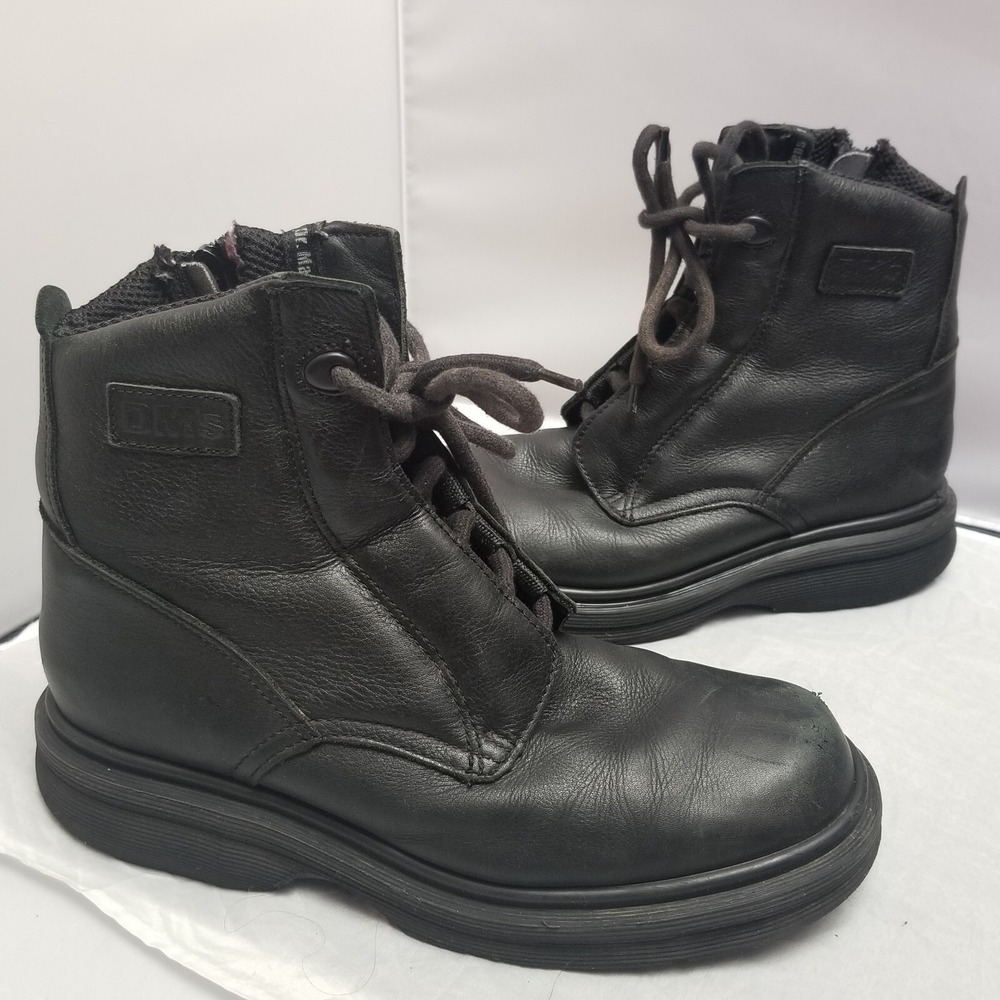 Dr. Martens  AW004 9227 England‎ Womens Black Smooth Leather Combat Boots US 6